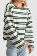 All in Favor Striped Long Sleeve T-Shirt