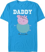 Peppa Pig Men's Peppa Pig Daddy Pig Portrait Graphic T-Shirt