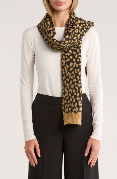 Modern Leopard Print Scarf