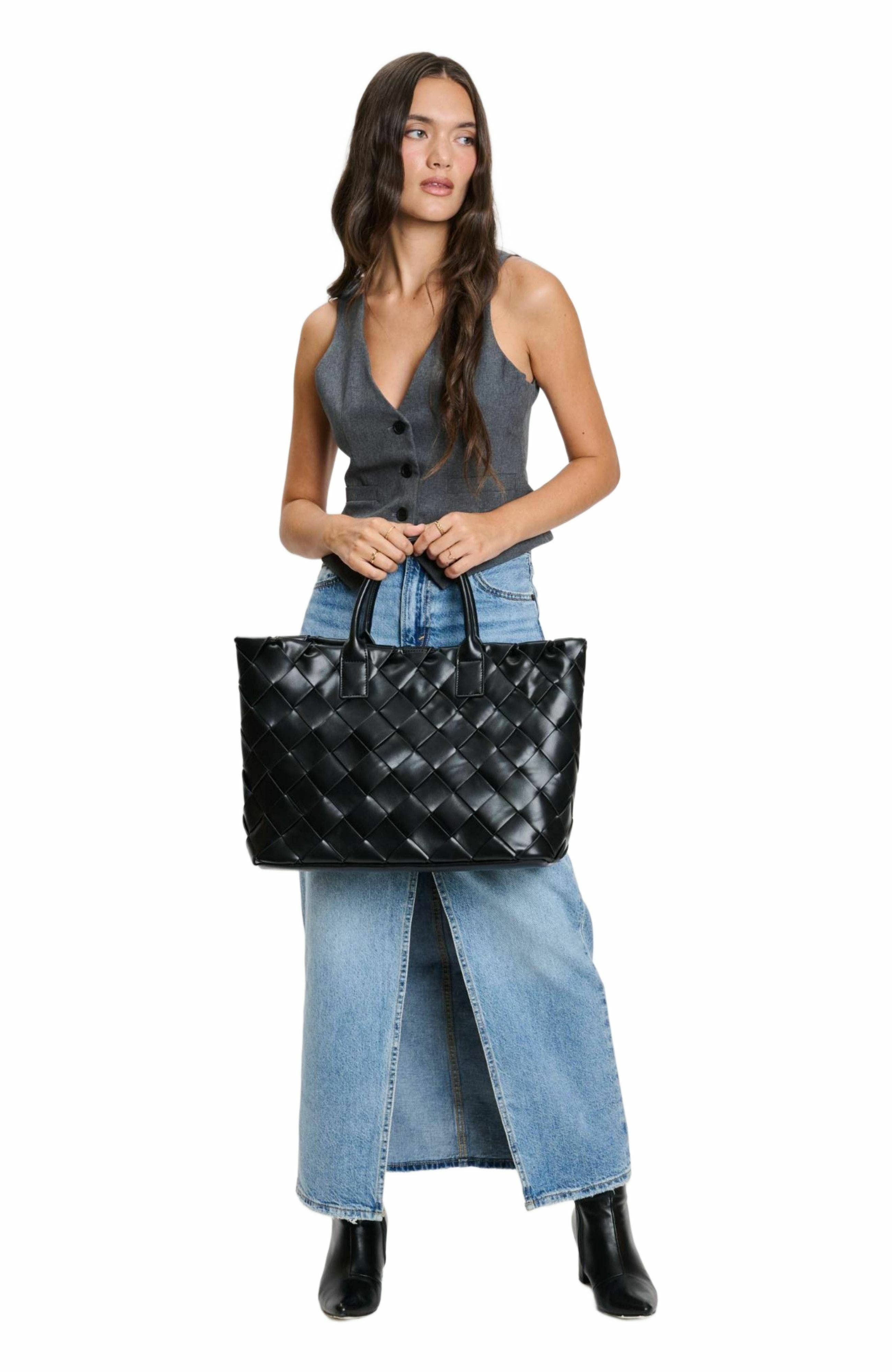 MODA LUXE Adeline Tote, Alternate, color, Black