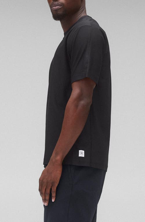 Reigning Champ Playoff Tech Piqué T-shirt In Black
