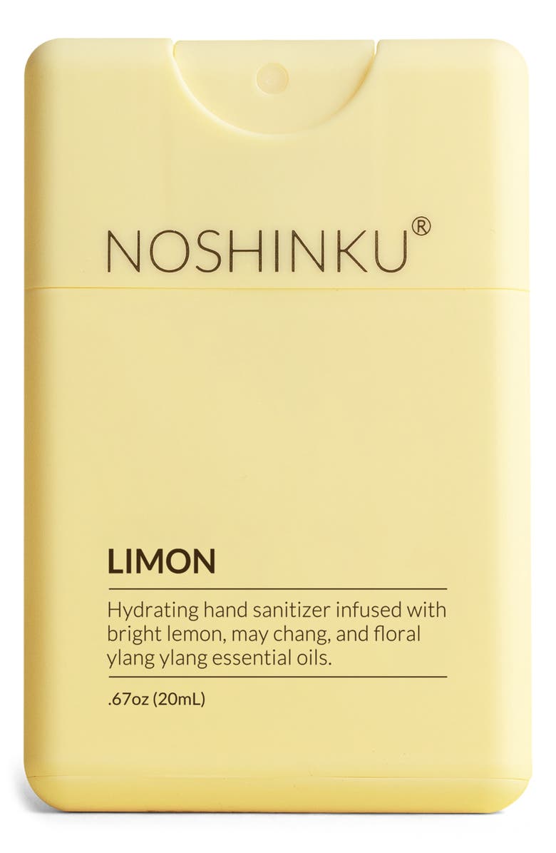 NOSHINKU Refillable Limon Hydrating Hand Sanitizer Spray, Main, color, Limon