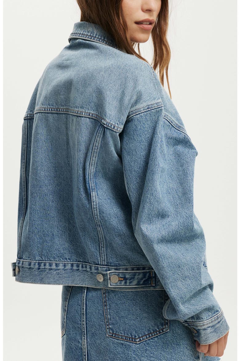 Women's Original Denim Jacket, Alternate, color, Sunset Blue