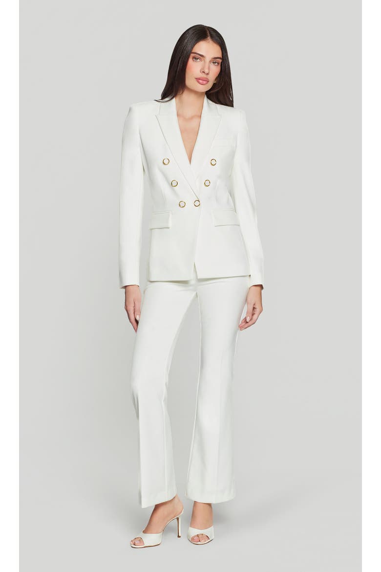 Emilio Crepe Blazer, Alternate, color, white