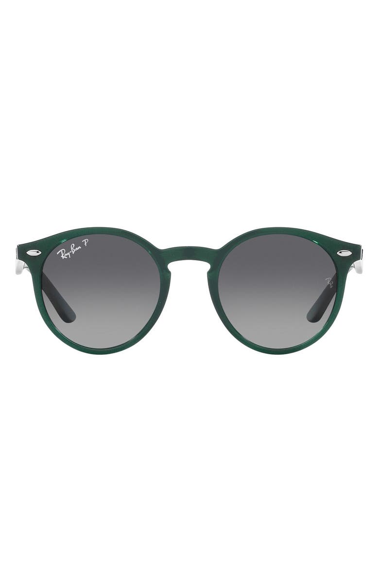 Ray-Ban Junior 44mm Round Sunglasses, Main, color, Opal Green