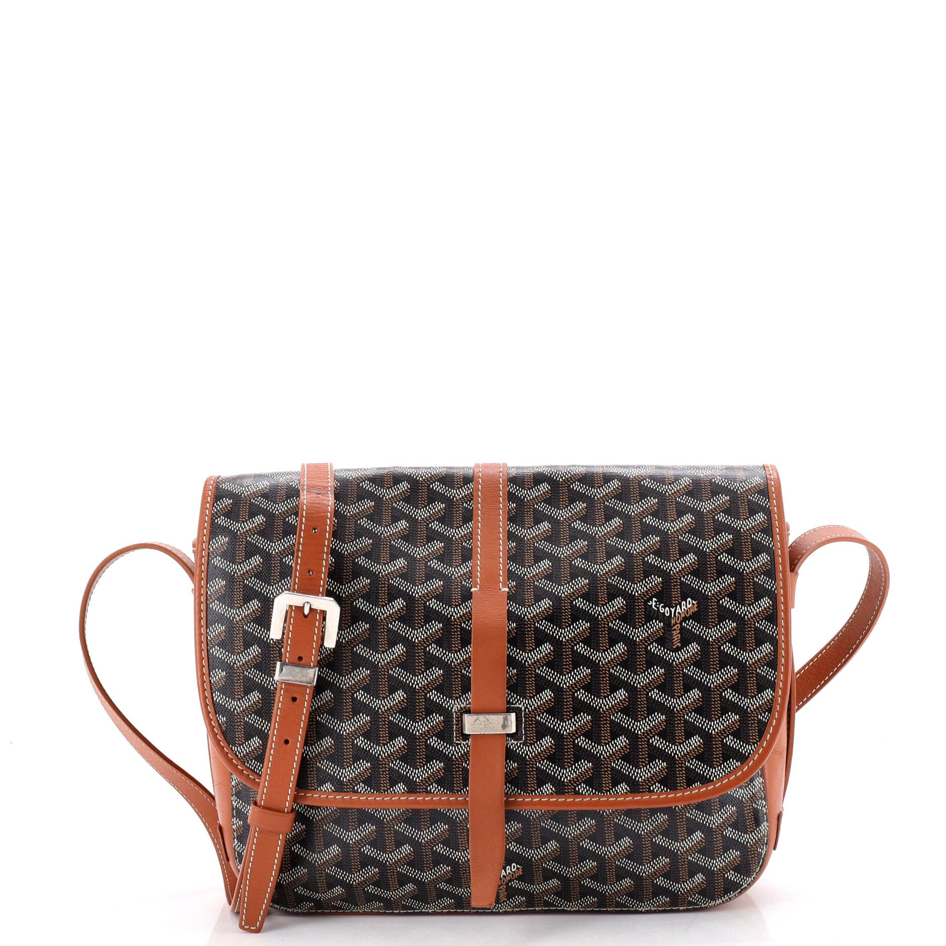 Belvedere II Messenger Bag Coated Canvas MM, Main, color, Brown