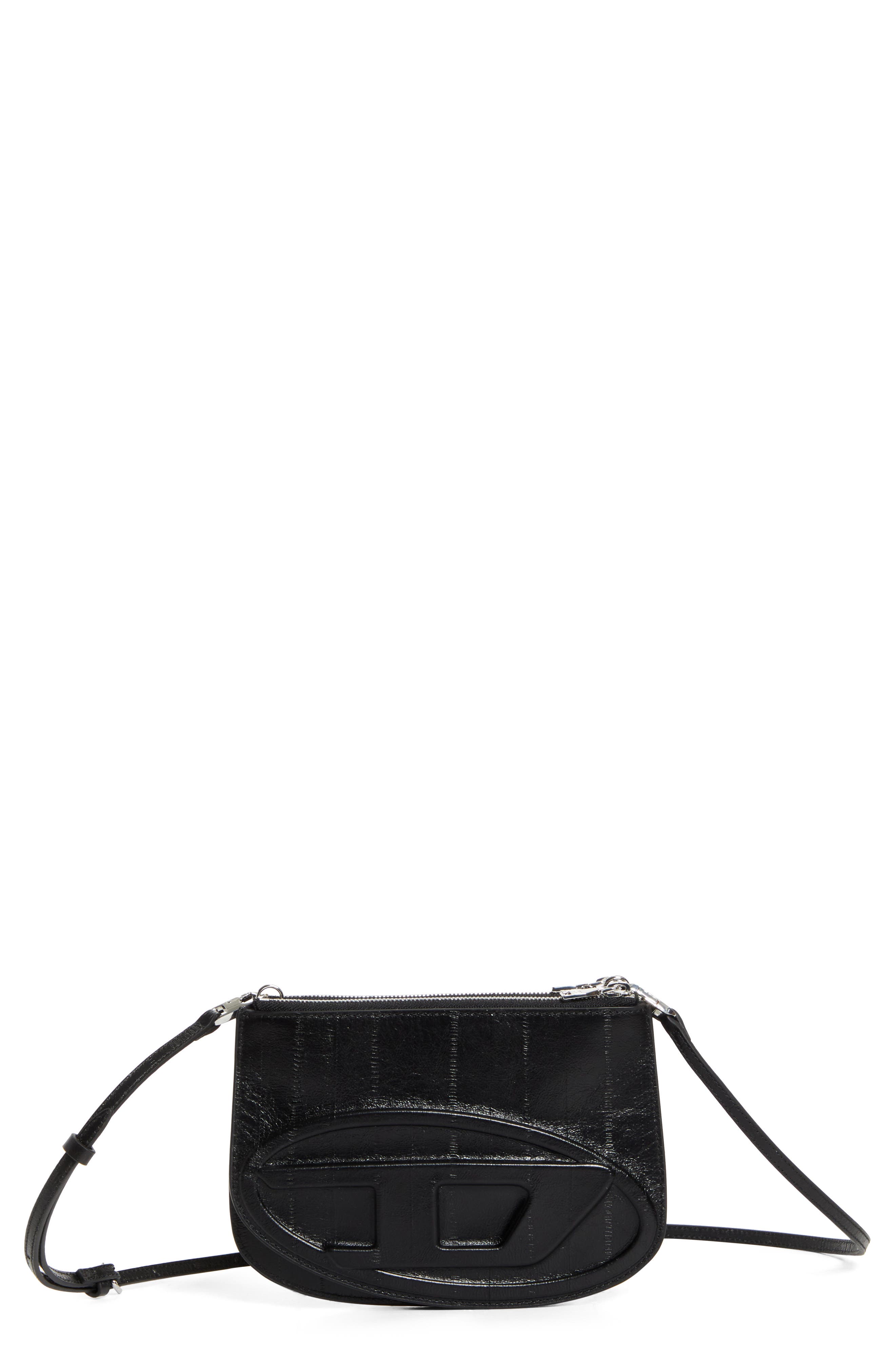 DIESEL<sup>®</sup> 1DR Twin Double Pouch Faux Leather Shoulder Bag, Main, color, 