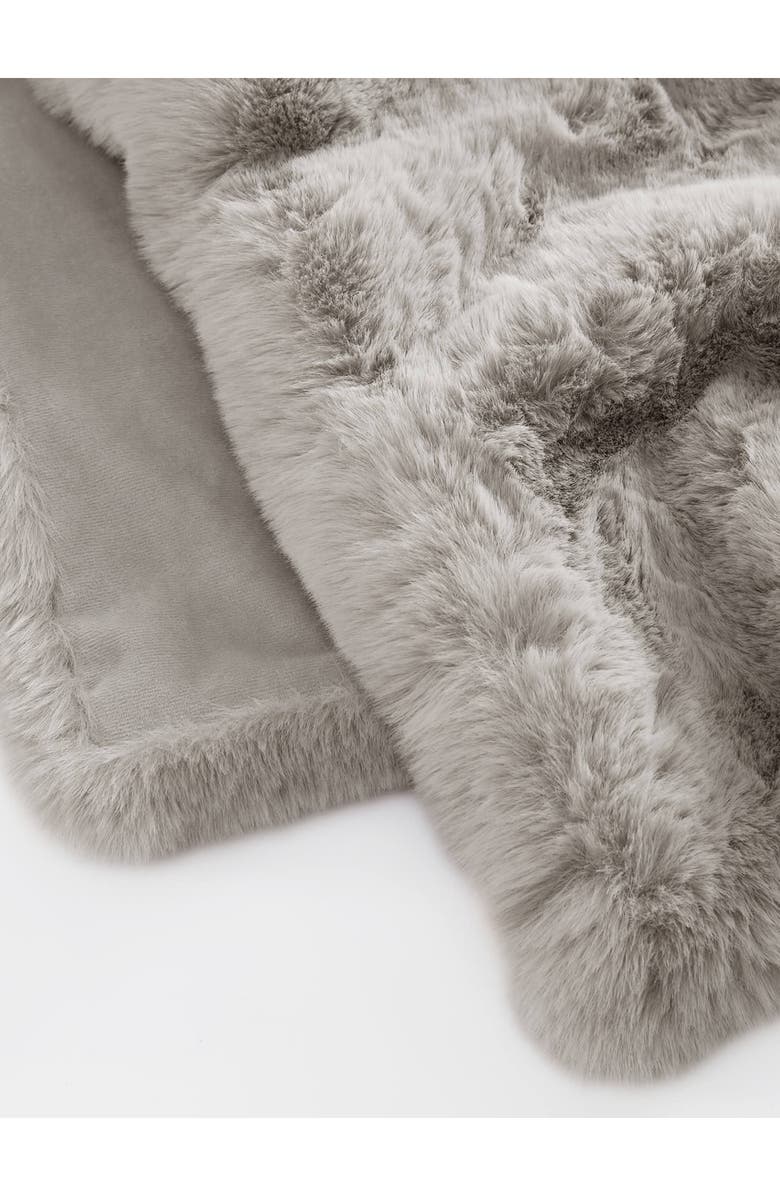 Sunday Citizen Faux Fur Bed Runner, Alternate, color, 