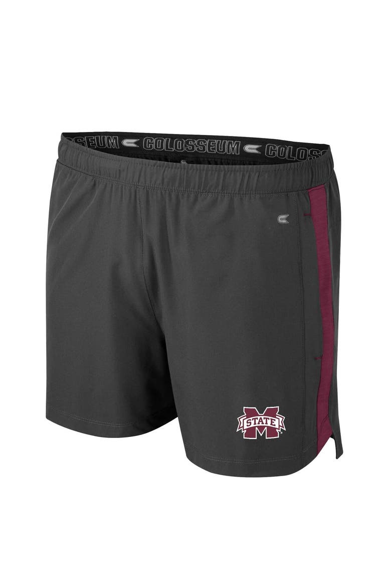 Men's Colosseum Charcoal Mississippi State Bulldogs Langmore Shorts, Alternate, color, Charcoal