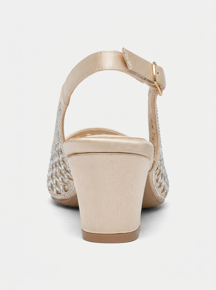 Gabrielle Slingback Block Heel Pump, Alternate, color, Gold