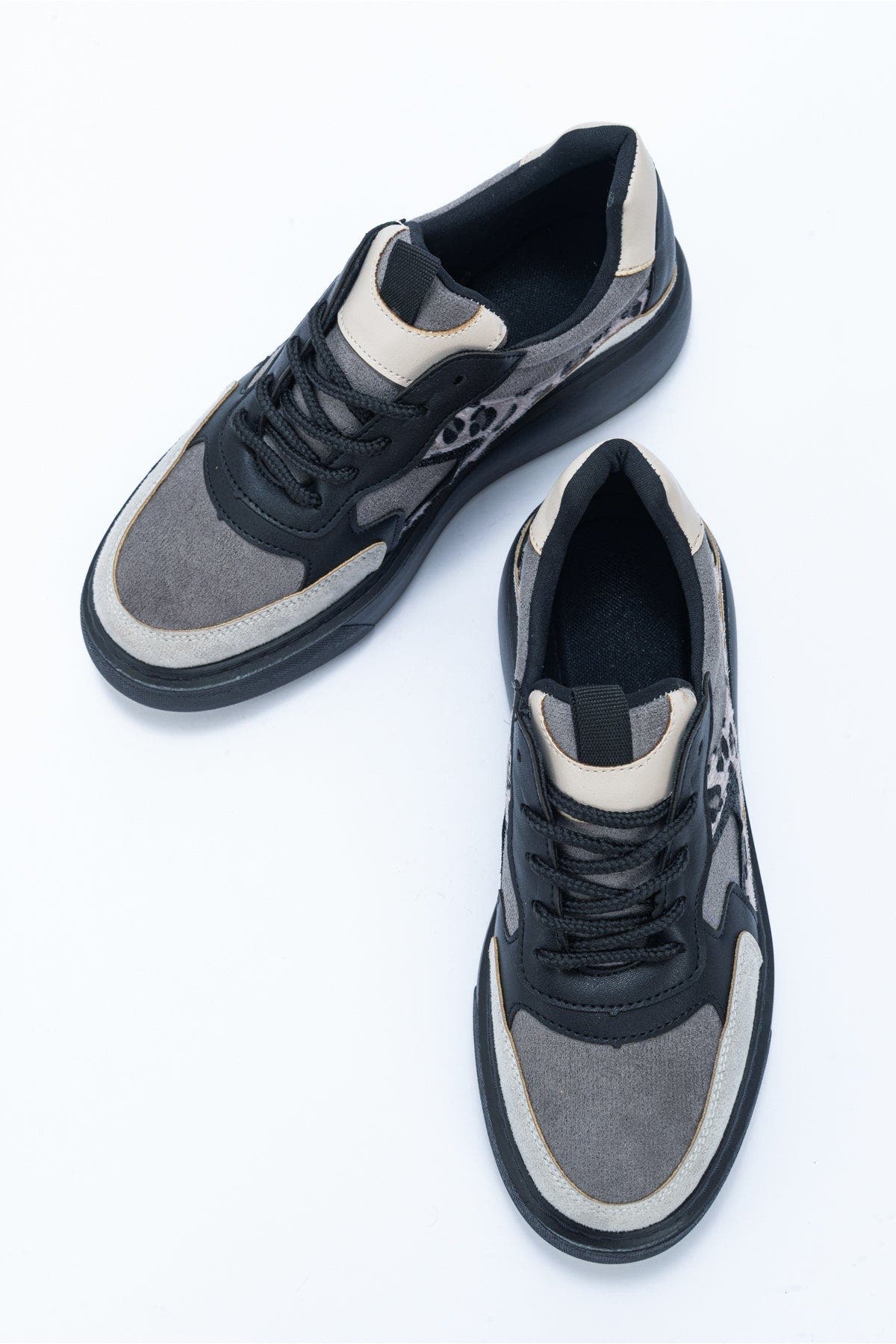 Prologue Shoes Ida Platform Fashion Sneakers, Alternate, color, Black
