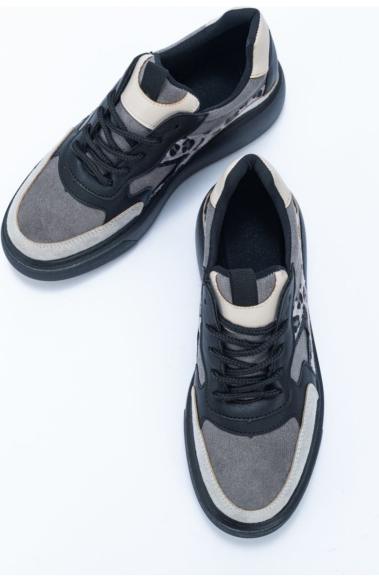 Prologue Shoes Ida Platform Fashion Sneakers, Alternate, color, Black