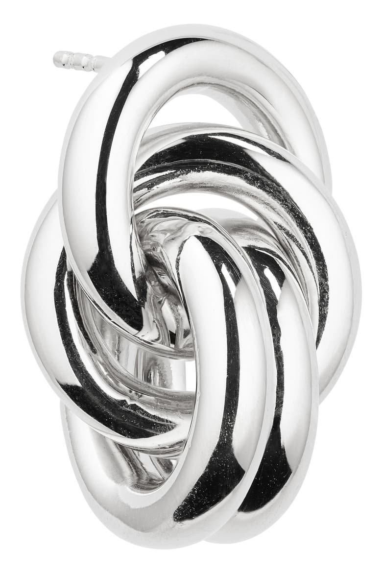 Vera Knot Tie Sterling Silver Earrings, Alternate, color, 925 STERLING SILVER