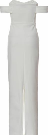 Corset Detail Scuba Crepe Maxi