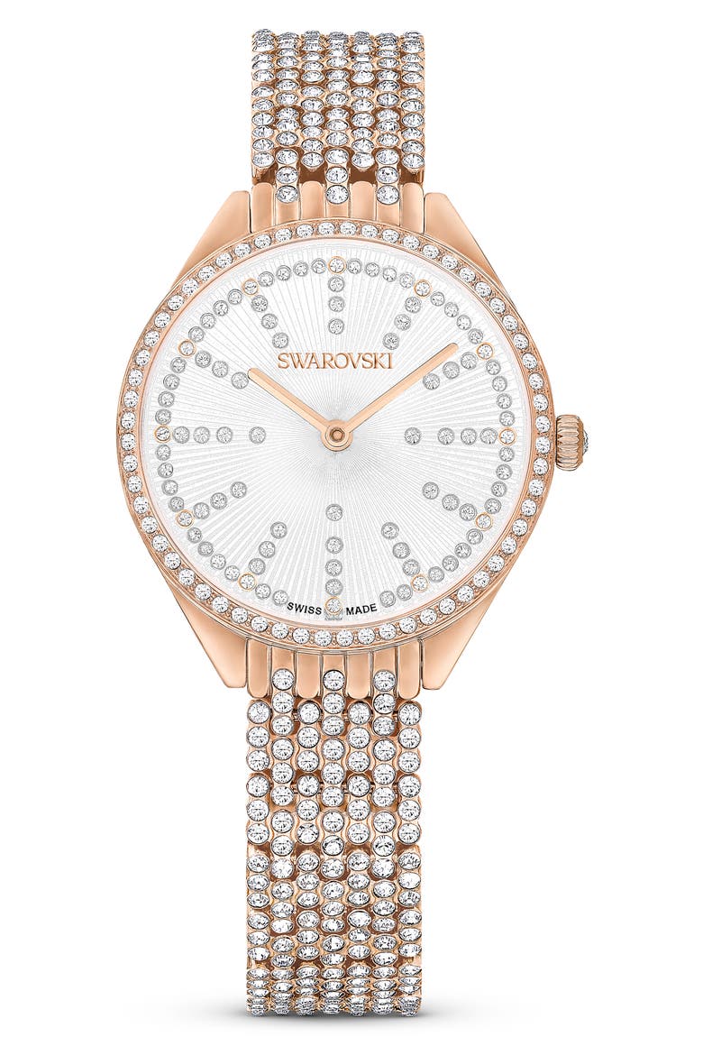 Attract Bracelet Watch, 30mm, Main, color, ROSE GOLD