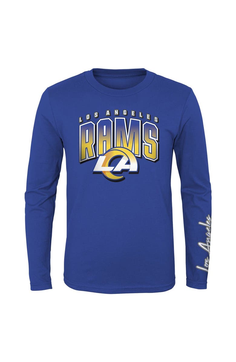 Outerstuff Preschool Royal/Gold Los Angeles Rams Fan Fave T-Shirt Combo Set, Alternate, color, 