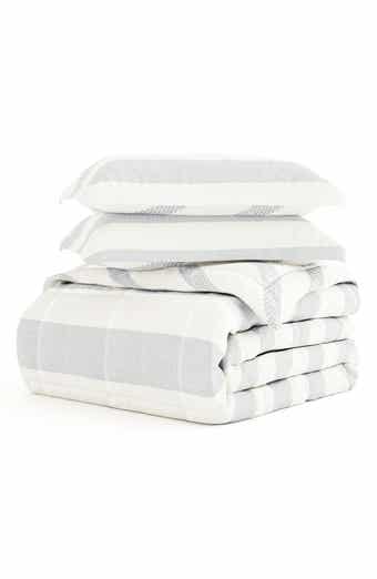 HOMESPUN Premium Down Alternative Distressed Stripe Reversible Comforter Set