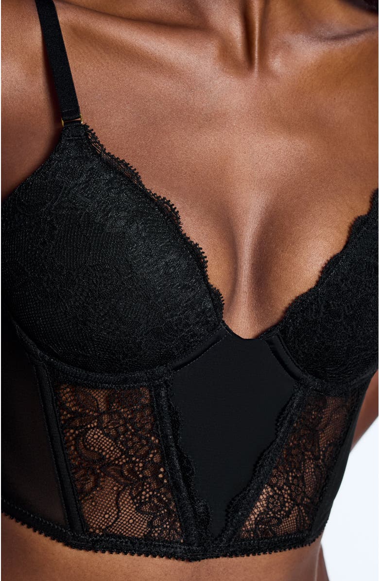 Pepper Lace Lift Up Corset Top, Alternate, color, Black