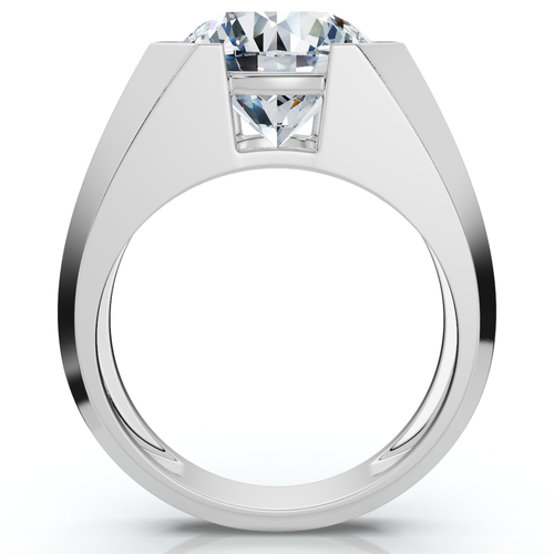 Bliss Diamond Bezel Diamond Ring 14k Gold Or Pt Lab Grown