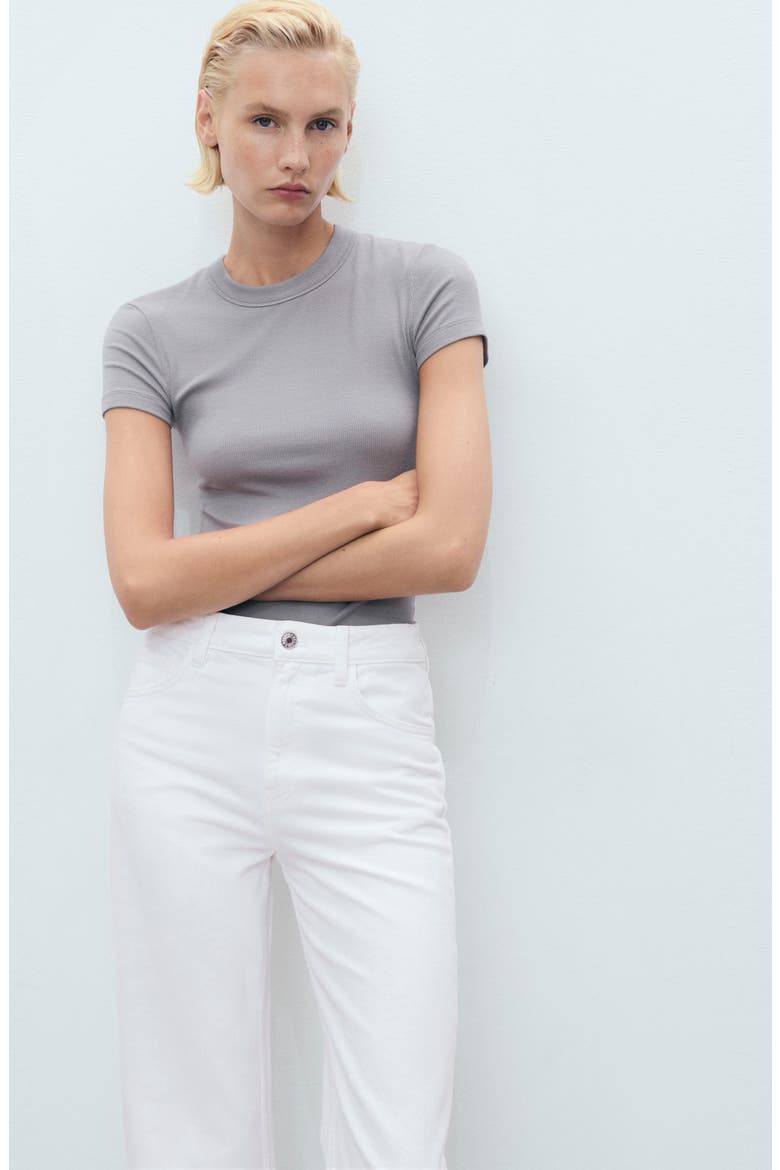 Danila High Waist Wide Leg Jeans, Alternate, color, WHITE