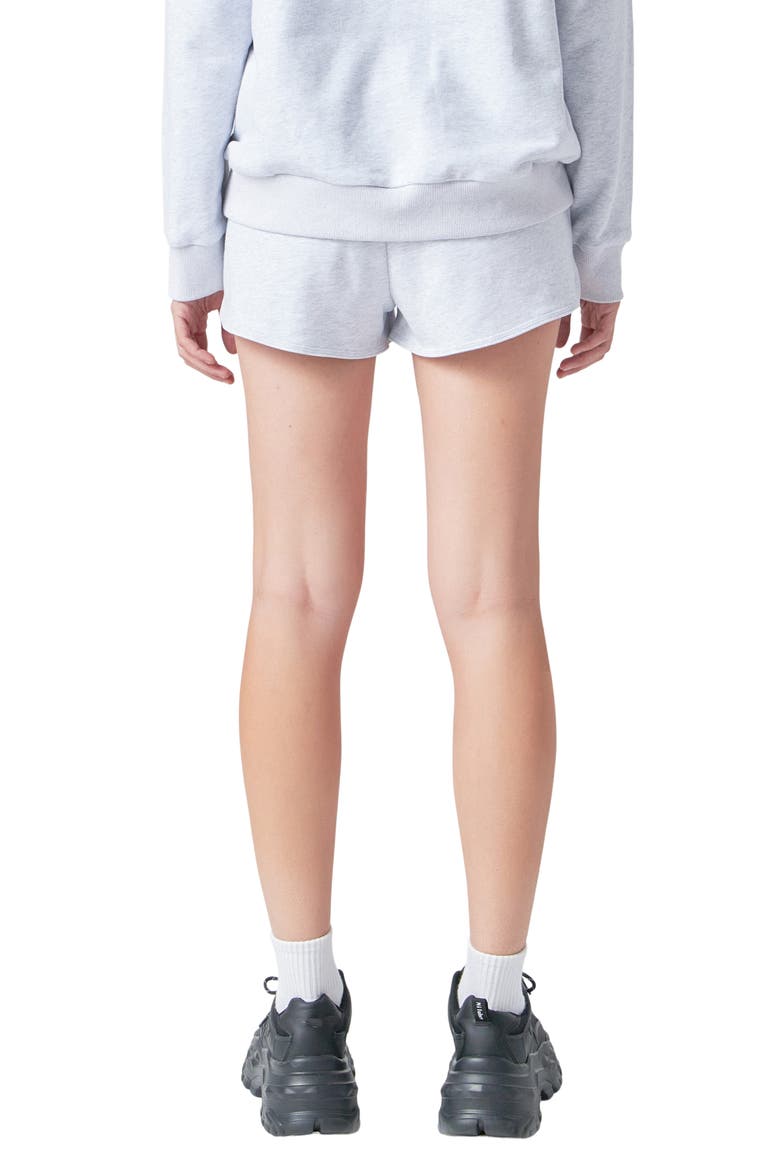 Cotton French Terry Shorts, Alternate, color, HEATHER GREY
