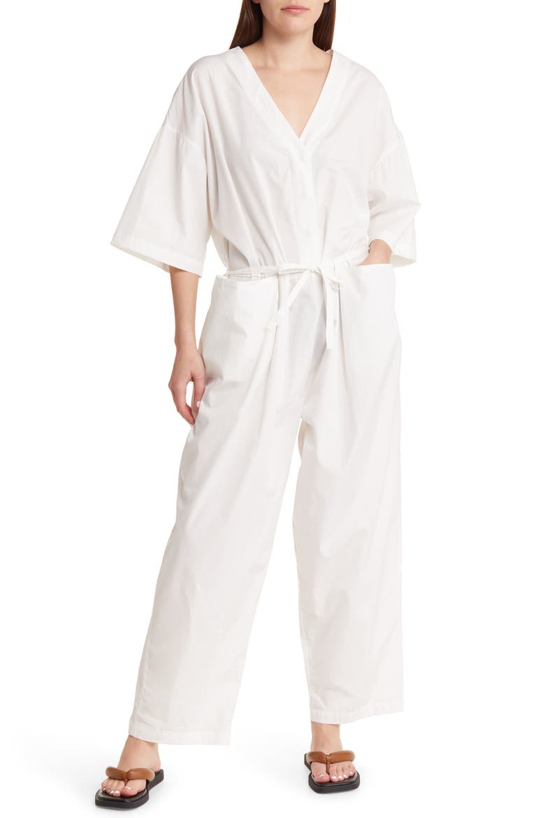 free-est Feels So Right Cotton Jumpsuit, Main, color, IVORY