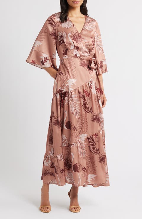 Qwynn Flutter Sleeve Maxi Dress