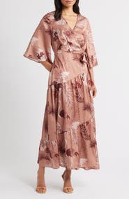 CIEBON Qwynn Flutter Sleeve Maxi Dress