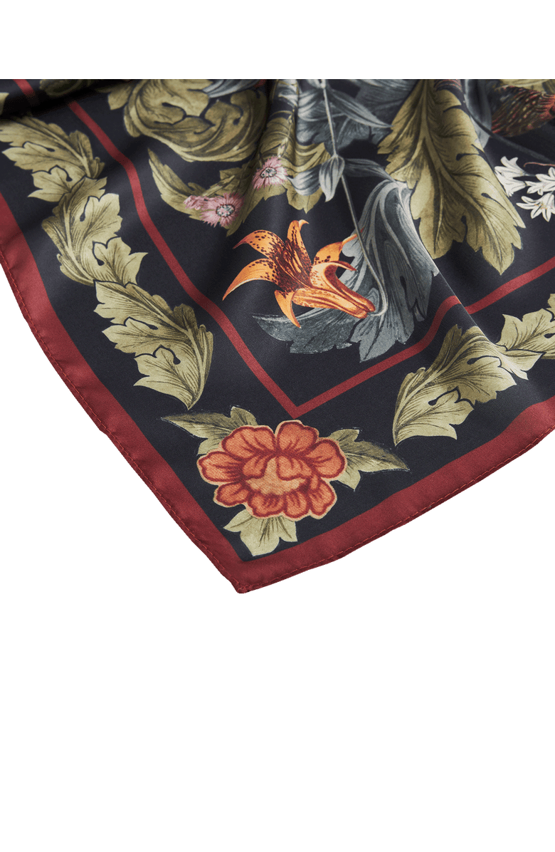 Fable England Woodland Solstice Square Scarf, Alternate, color, Forest Green