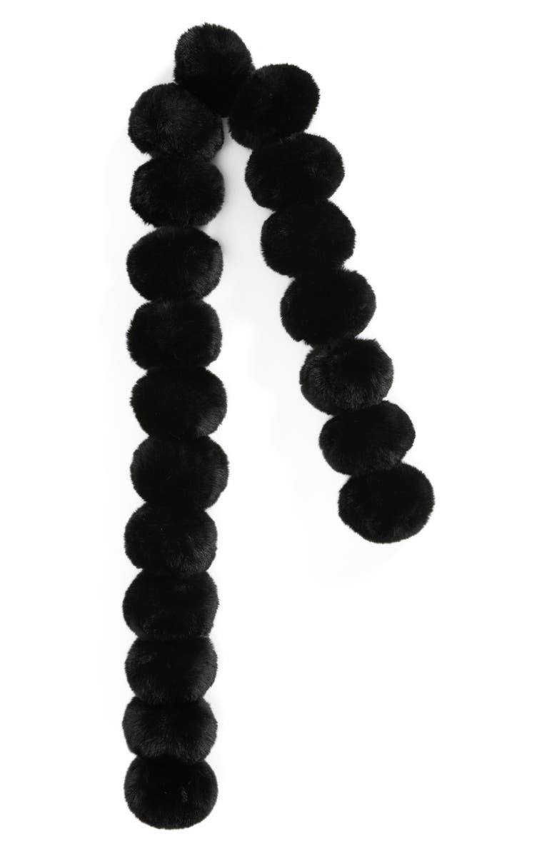 Ted Baker London Faux Fur Pom Scarf, Alternate, color, 