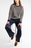 NORDSTROM RACK Patterned Crewneck Sweater