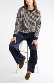 NORDSTROM RACK Patterned Crewneck Sweater