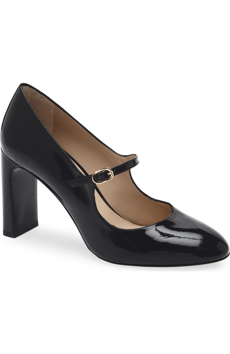 Stuart Weitzman Babette Mary Jane 85 Pump, Main, color, Black