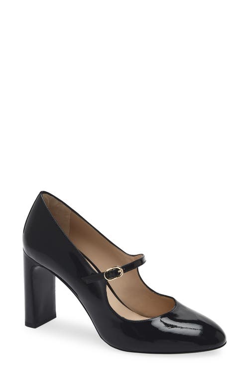 Stuart Weitzman Babette Patent Leather Mary Jane Pumps In Black