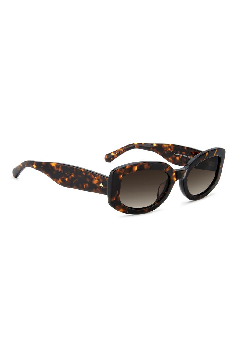ailey 53mm gradient rectangular sunglasses, Alternate, color, HAVANA/ BROWN SF