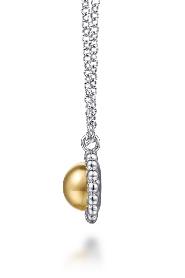 Dome Pendant Necklace, Alternate, color, STERLING SILVER