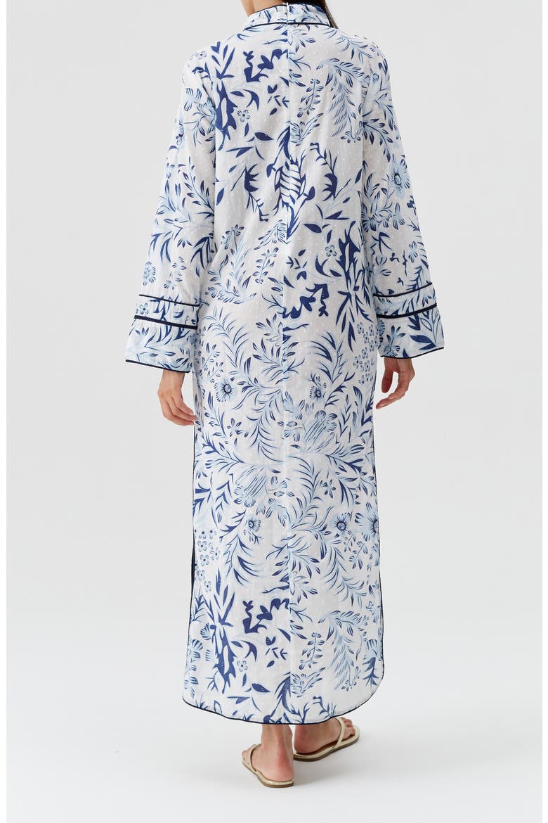 Monica Cotton Cover-Up Kaftan, Alternate, color, JARDIN