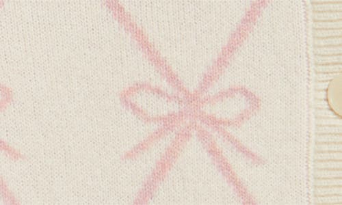 Loveshackfancy Veronika Crop Cardigan In Pink
