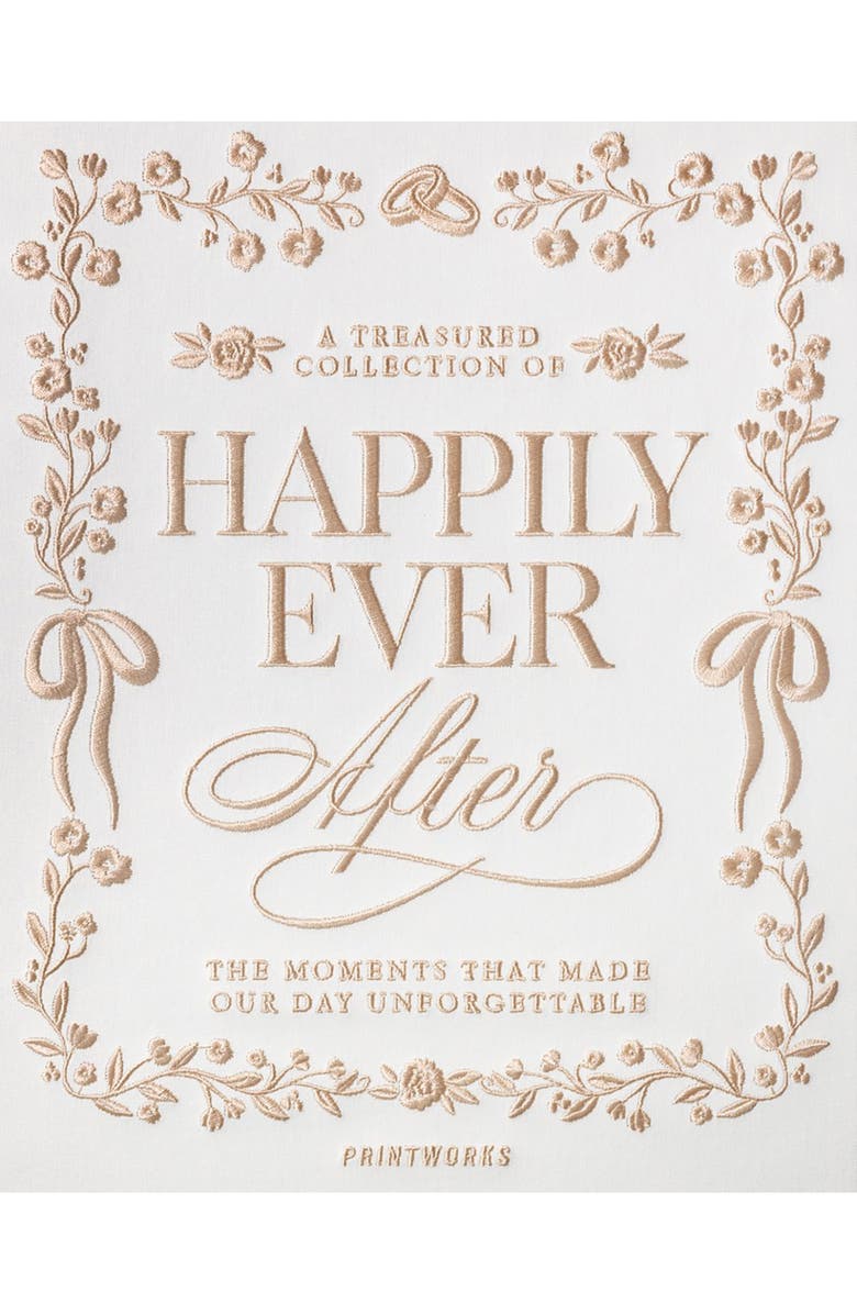 PRINTWORKS Happily Ever After Embroidered Photo Album, Alternate, color, Beige