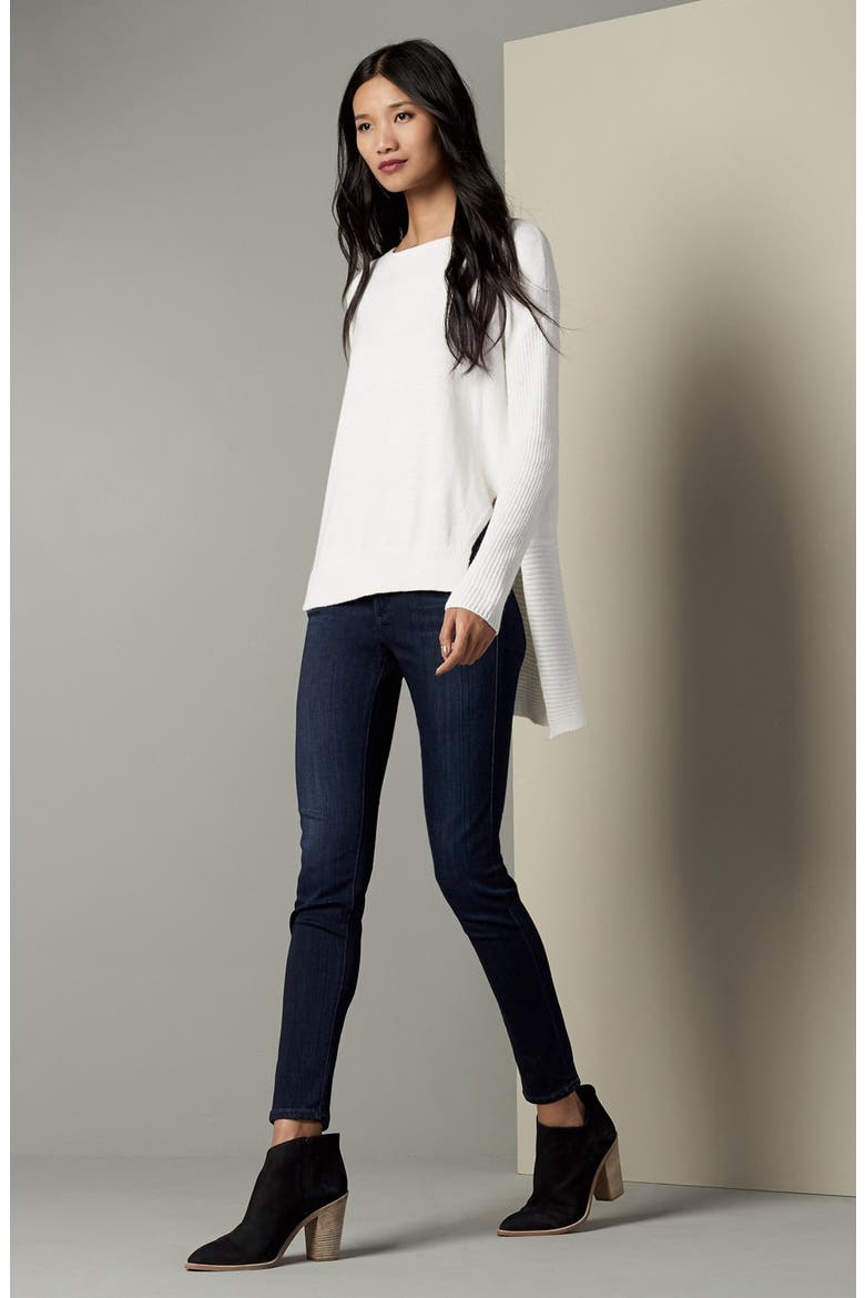 The Legging Ankle Super Skinny Jeans, Alternate, color, COAL BLUE