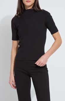 Bernadette Mock Neck Short Sleeve Sweater