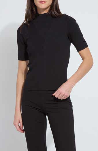 Bernadette Mock Neck Short Sleeve Sweater
