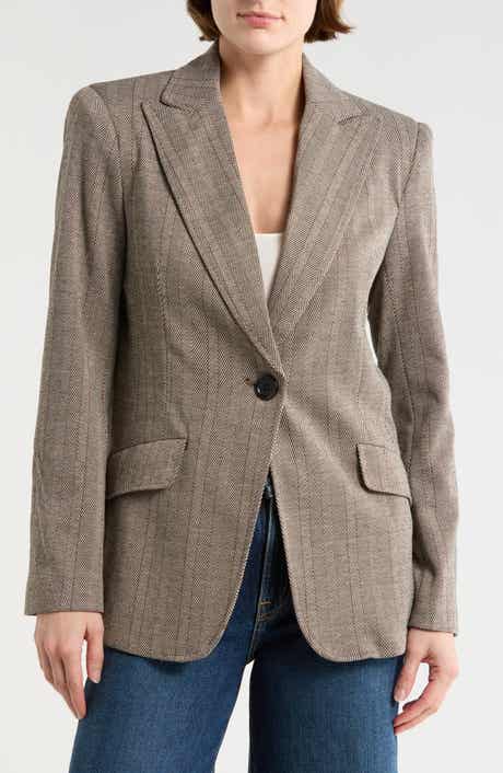 MAX STUDIO Houndstooth Knit Blazer