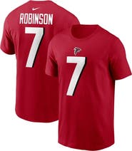 Nike Men's Nike Bijan Robinson Red Atlanta Falcons Player Name & Number T-Shirt