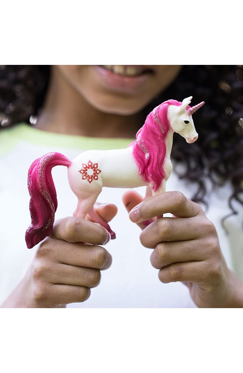 Schleich Bayala Mandala Unicorn Mare, Collectible Toy Figure, Kids Ages 5+, Alternate, color, Multicolored