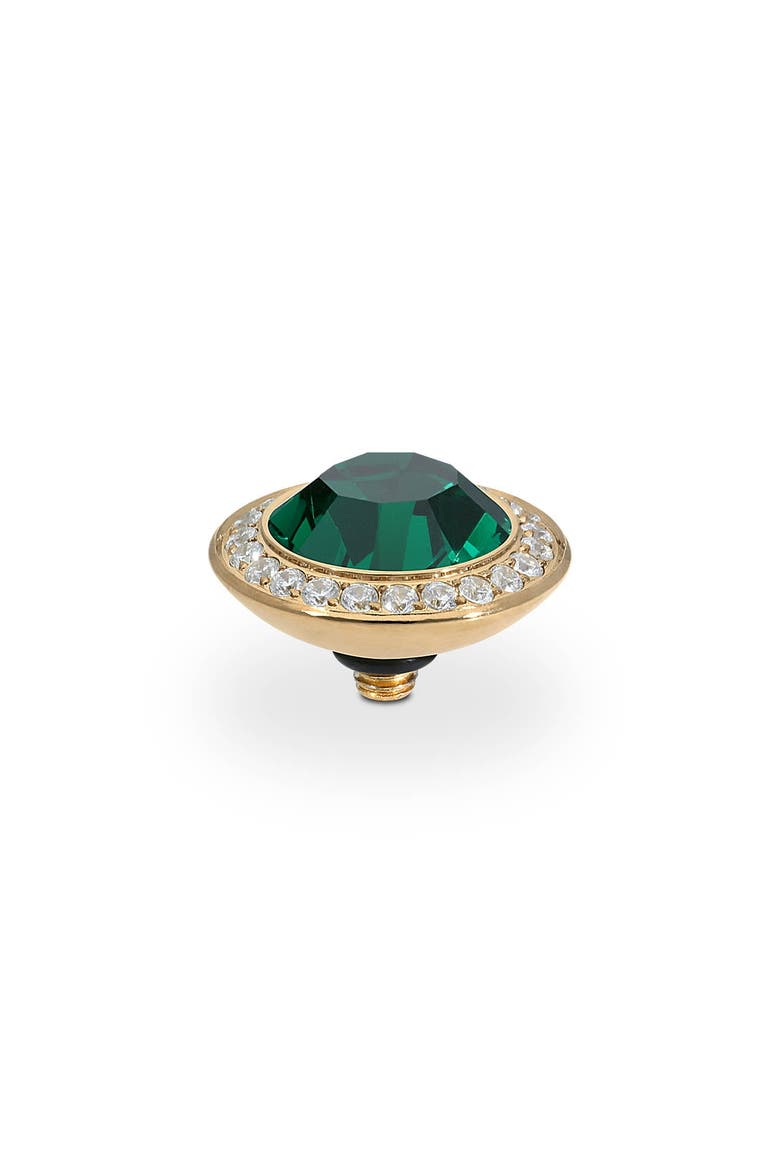 Tondo Deluxe Top 0.51" - Gold, Main, color, Emerald