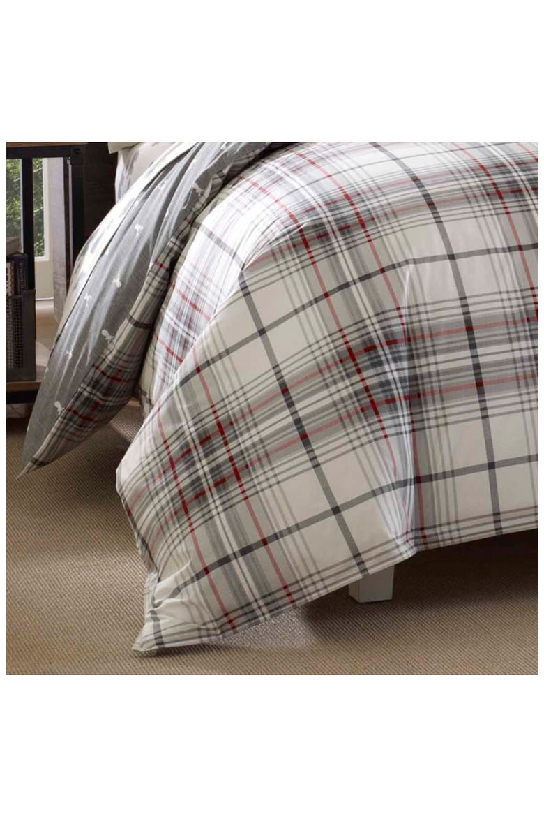 Alder Plaid Twin Comforter Set, Alternate, color, GREY MULTI