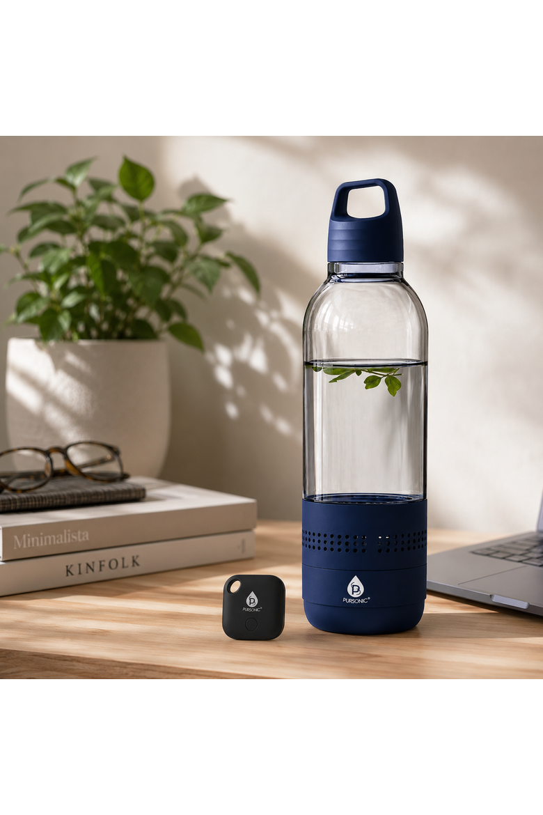 2-in-1 Water Bottle Speaker & Purtag Tracker Bundle Hydration, Music & Security On the Go!, Alternate, color, Black