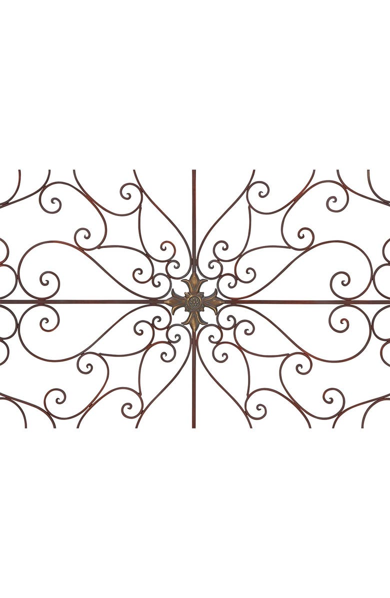 SONOMA SAGE HOME Bronze Rustic Fleur-De-Lis Metal Wall Decor, Alternate, color, 