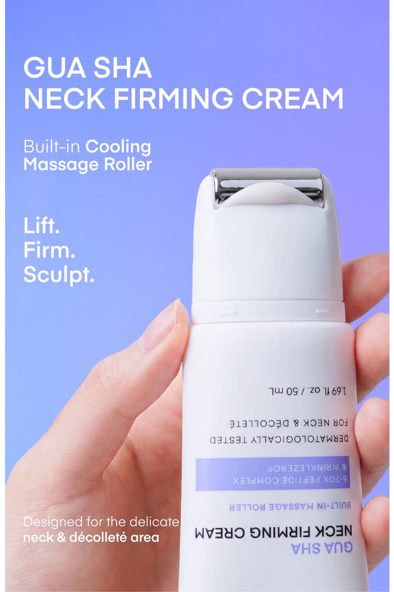 Gua Sha Neck Firming Cream, Alternate, color, Purple, White